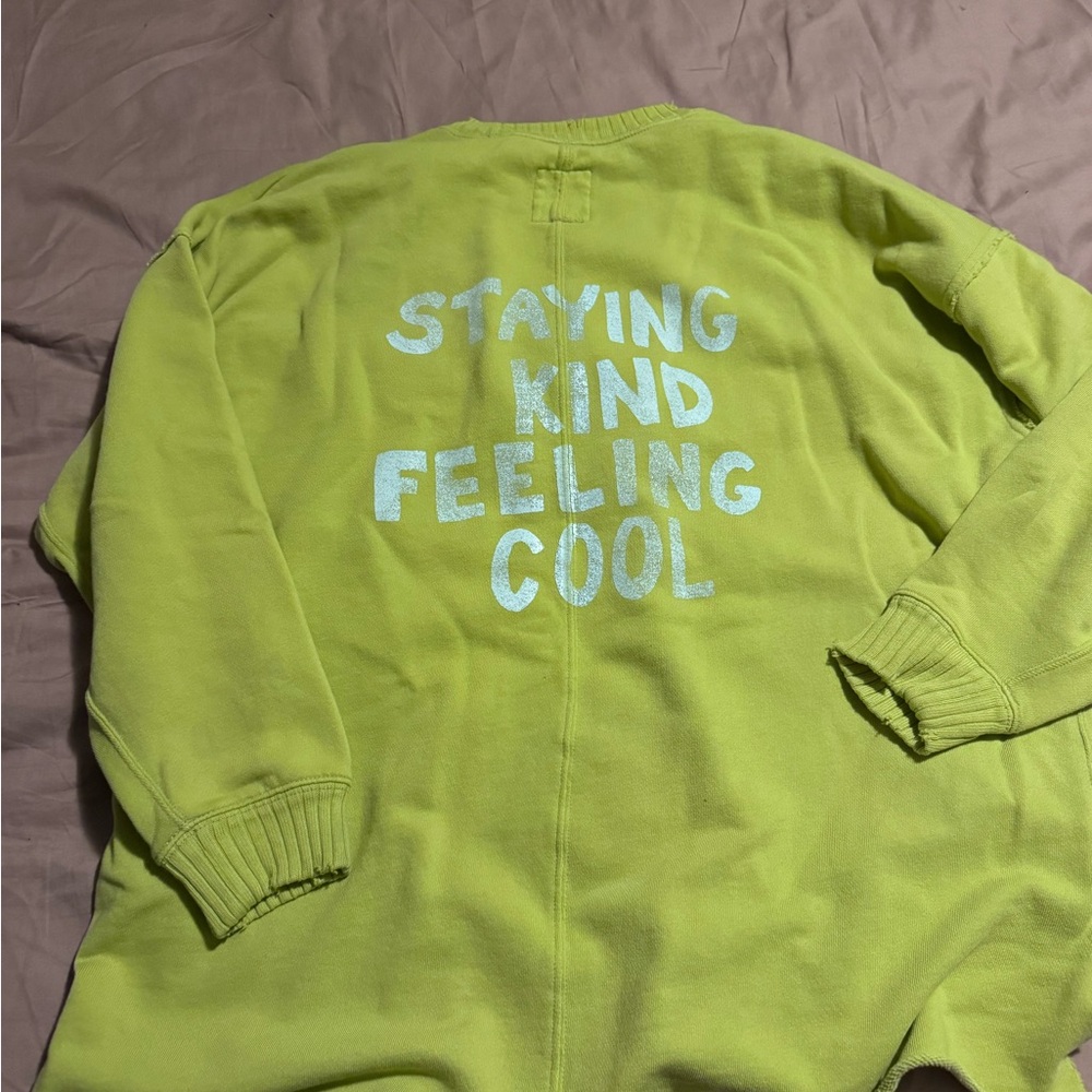 Aerie Bright Green Crew Neck Sweater